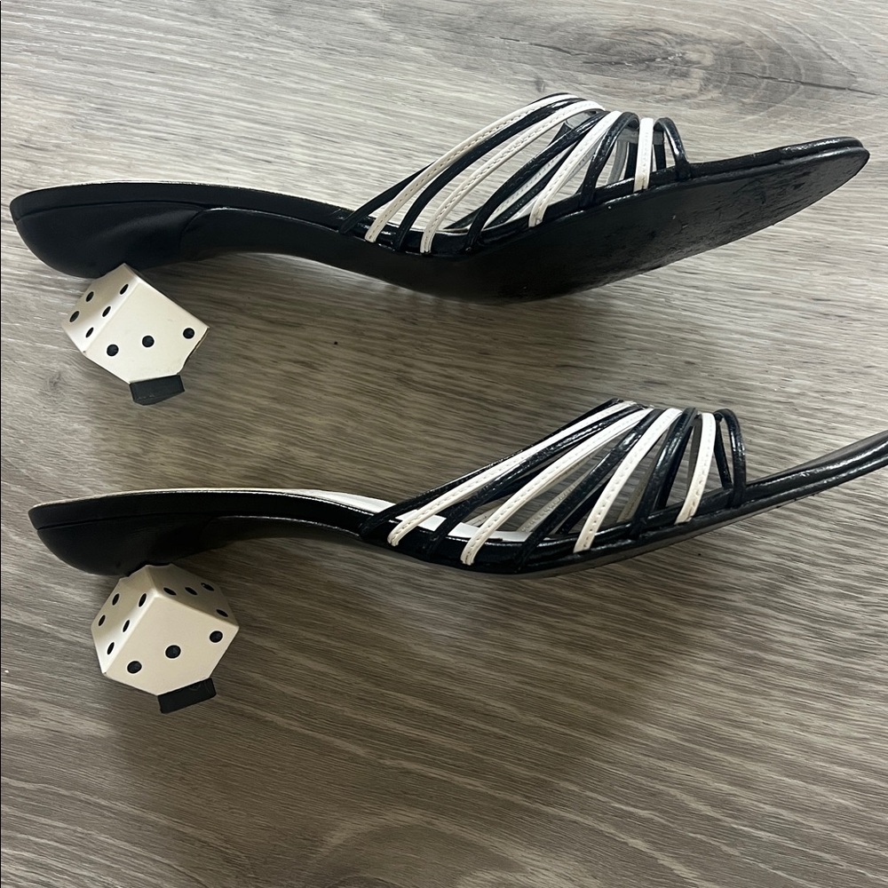 RAMON TENZA: Black and White Women's Shoes with dice